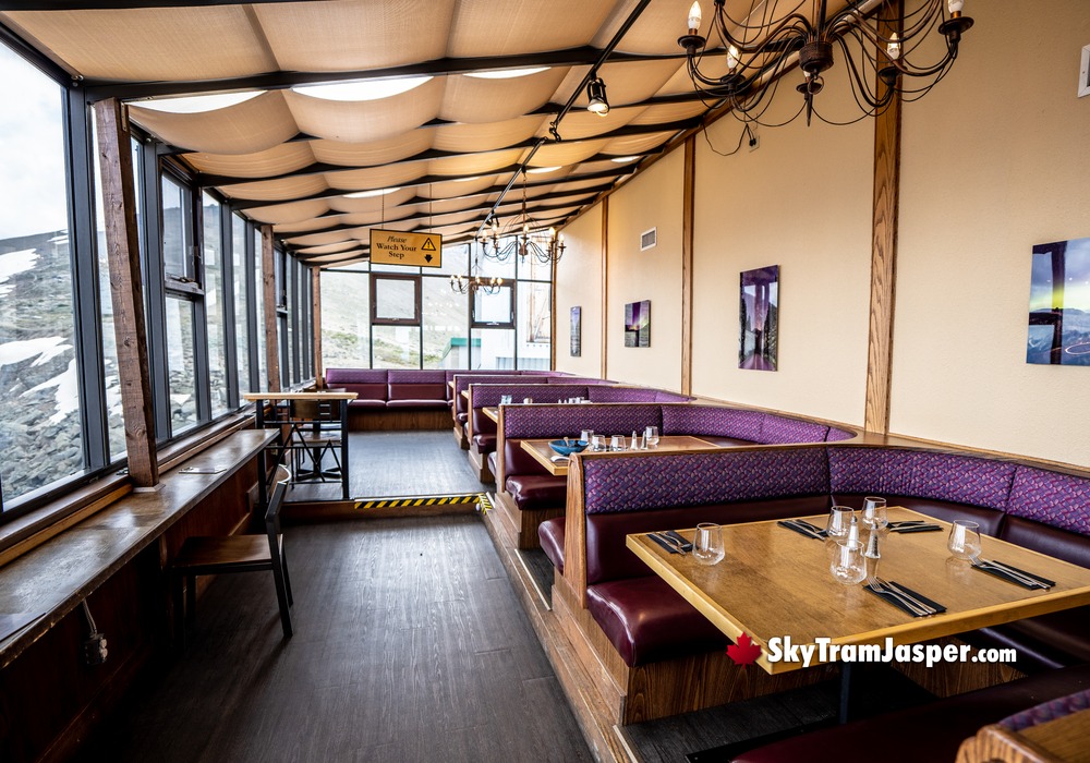 SkyTram Cafe Booth Seating and Window Perch