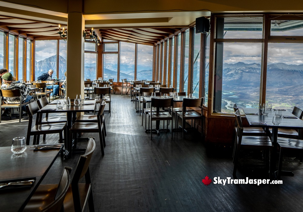 SkyTram Visitors Dining Mountain Views