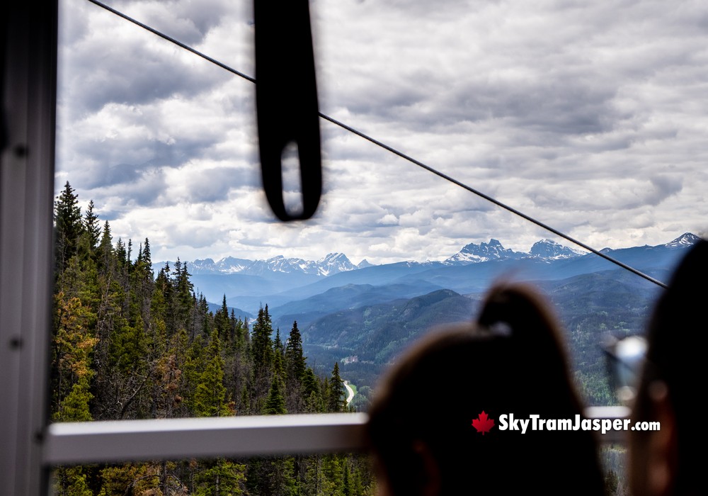 View Riding Up the Jasper SkyTram